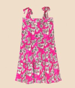 vestido rosa de flores de FRNCH