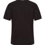 camiseta manga corta negra nave rosa