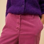 pantalón pata ancha rosa de FRNCH