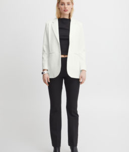 blazer blanca recta ICHI (5)